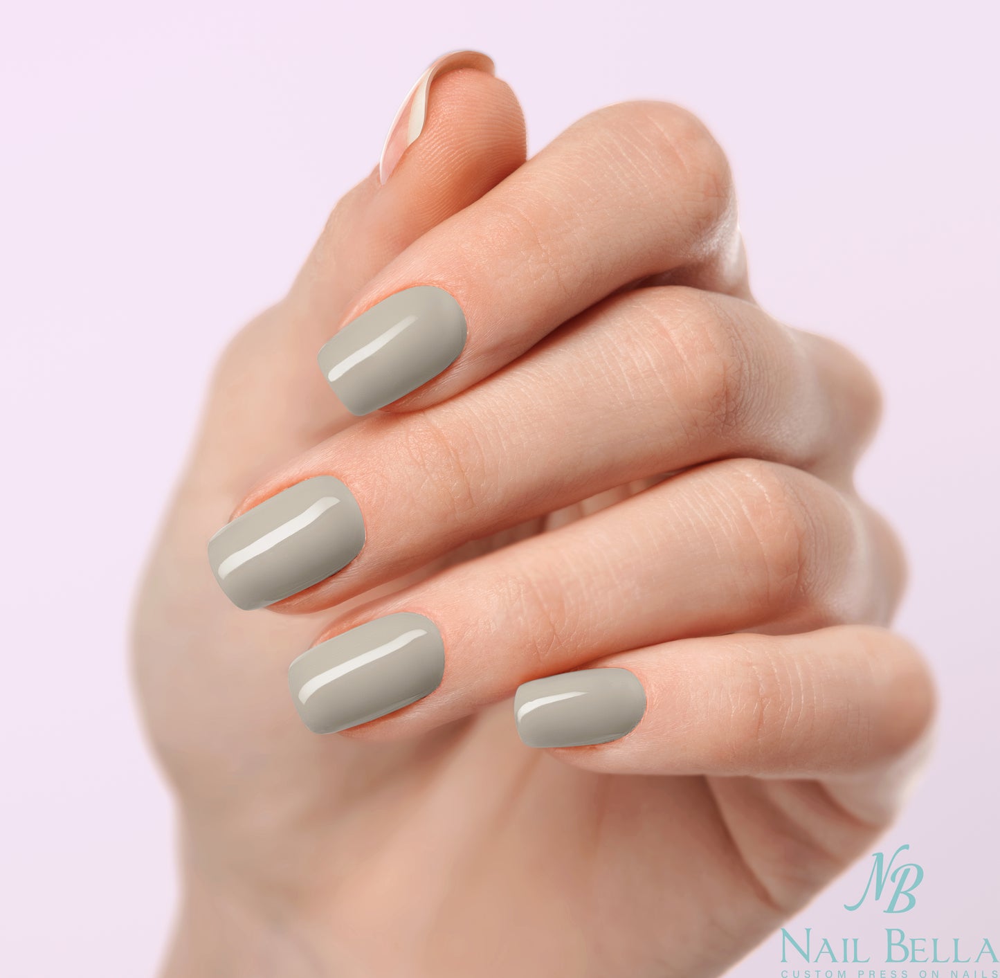 Stormy Chic Custom Handmade Press-On Nails | Complete Kit for Easy Application & Long-Lasting Wear