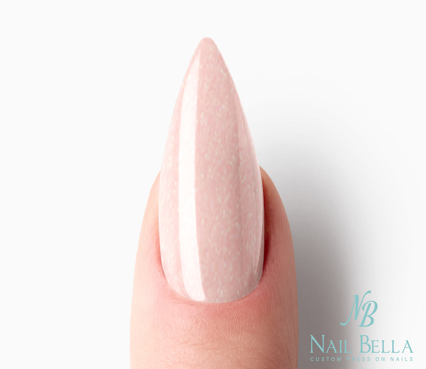 Blushing Bride Custom Handmade Press-On Nail Set | Complete Kit for Easy Application & Long-Lasting Wear