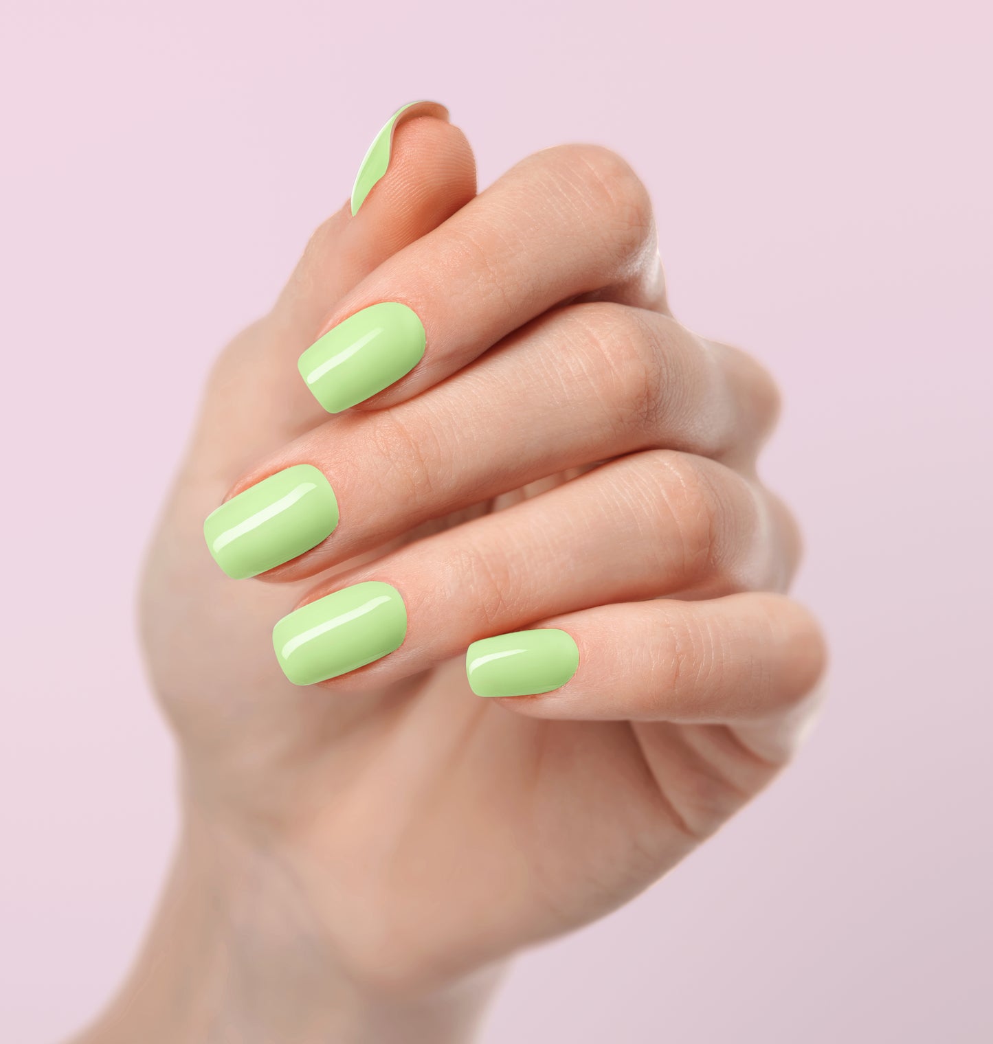 Tea-quila Lime Custom Handmade Press-On Nails | Complete Kit for Easy Application & Long-Lasting Wear