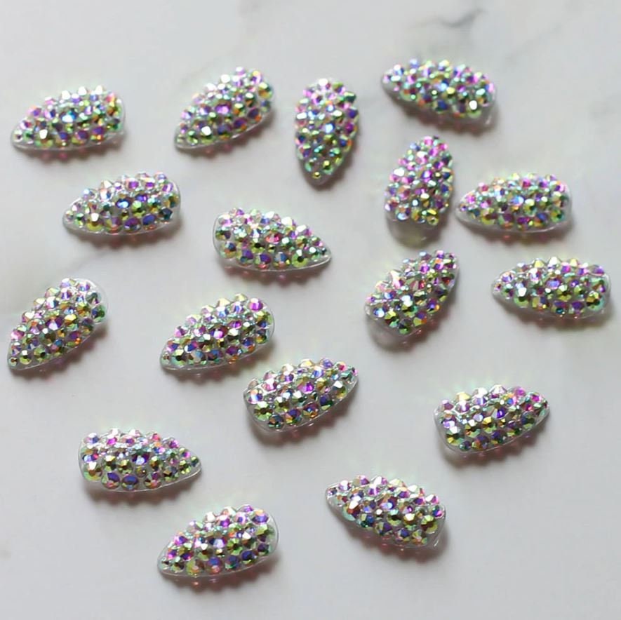 Accent Crystal Press On Nails | 2 Tips