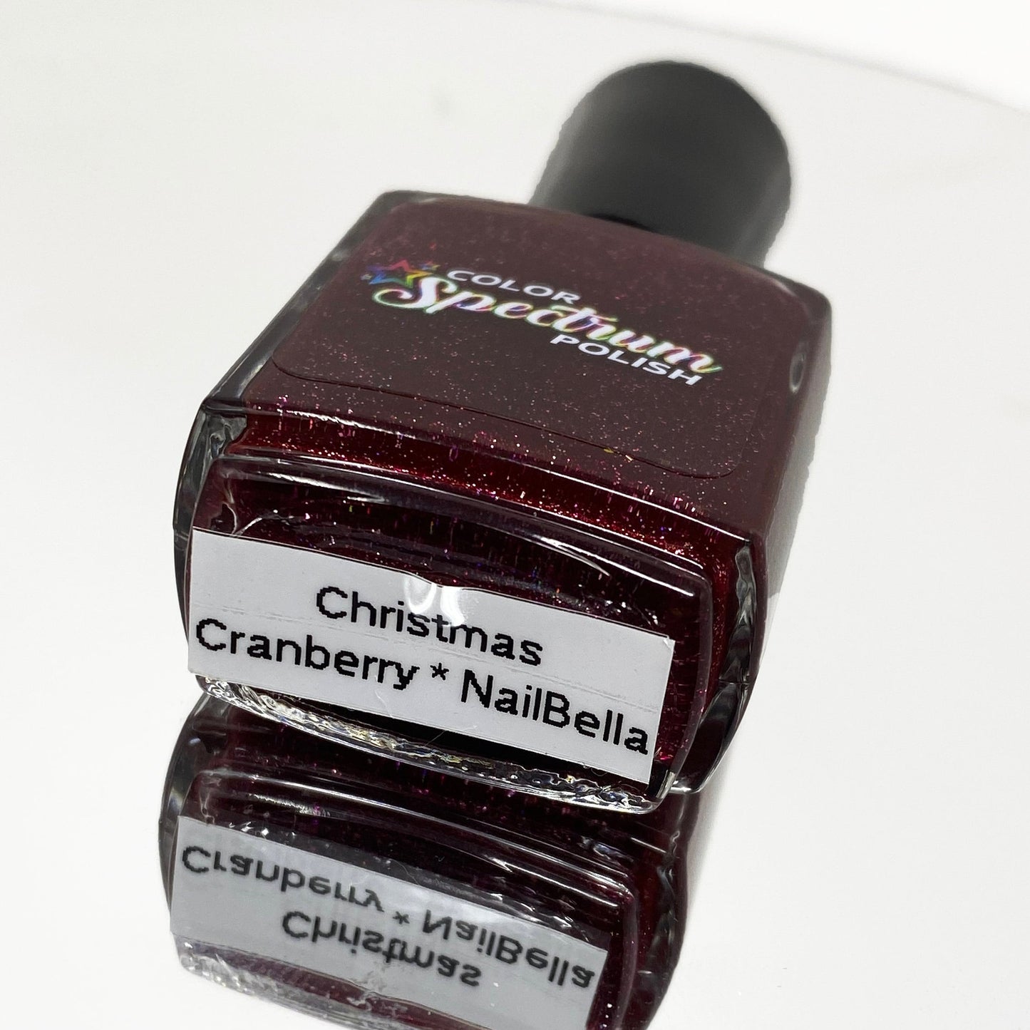 Holographic Nail Polish / Cruelty Free Vegan / Custom Handmade Polish / Indie Nail Polish / Red Nail Polish / Red Nail Lacquer