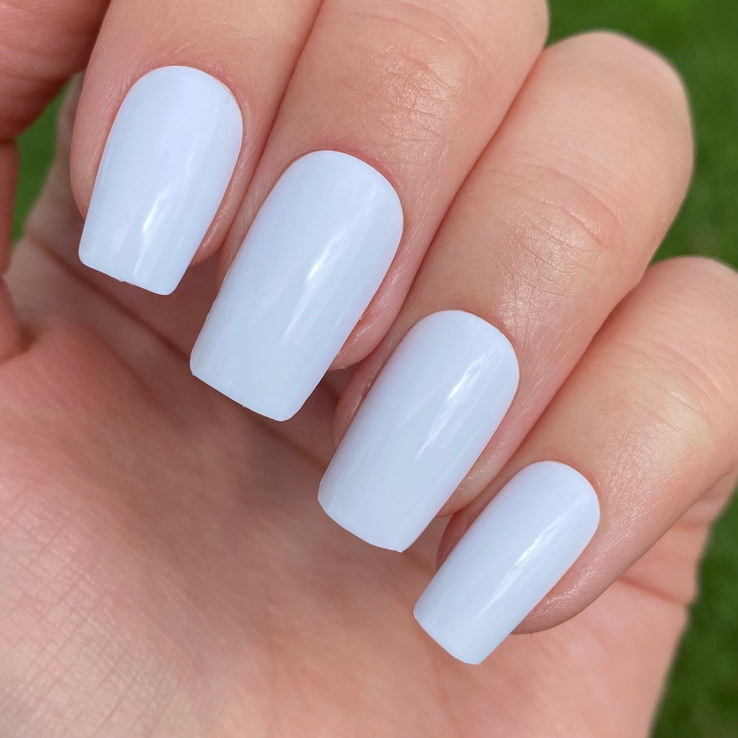 White Gloss Square Press On Nails | Square Press on Nails | Fake Nails | False Nails | Glue On Nails | Short Press on Nails | Ready to Ship