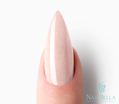 Blushing Bride Custom Handmade Press-On Nail Set  | Complete Kit for Easy Application & Long-Lasting Wear