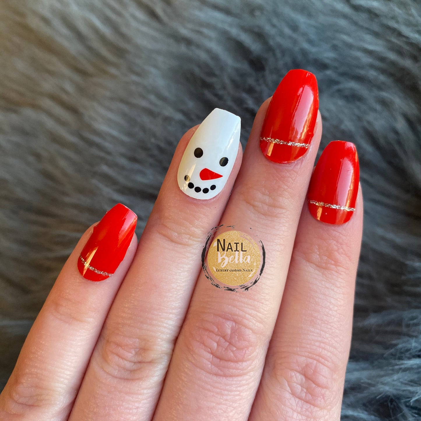Nail Wraps | Nail Sticker | Snowman Nail Strips / Nail Polish Sticker / Wraps/ Nail Polish Strips / These are NAIL WRAPS not press on nails