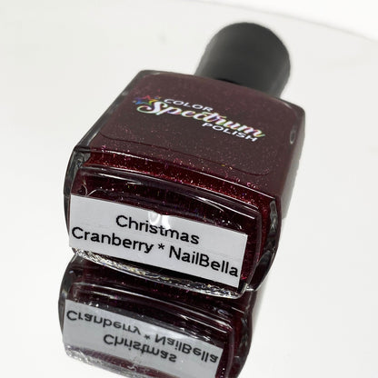 Holographic Nail Polish / Cruelty Free Vegan / Custom Handmade Polish / Indie Nail Polish / Red Nail Polish / Red Nail Lacquer