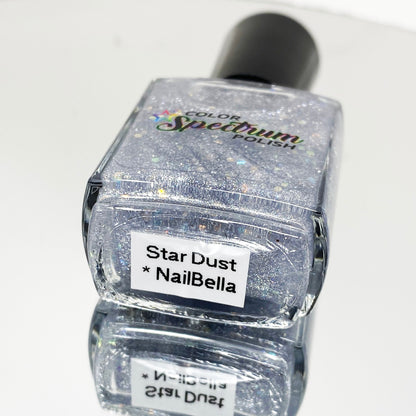 Silver Glitter Nail Polish topper indie nail polish gift for her handmade