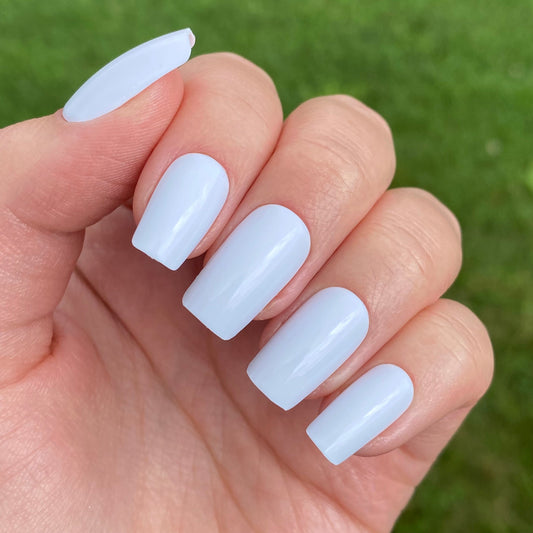 White Gloss Square Press On Nails | Square Press on Nails | Fake Nails | False Nails | Glue On Nails | Short Press on Nails | Ready to Ship