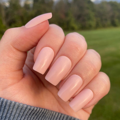 Short Square Pink Press on Nail | Fake Nails | False Nails | Pink Glue On Nails | Pink Nails | Short Pink Press on Nails | Ready to Ship