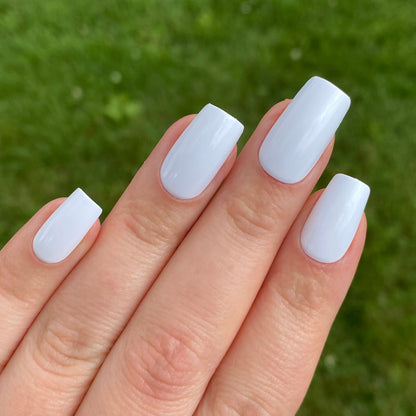 White Gloss Square Press On Nails | Square Press on Nails | Fake Nails | False Nails | Glue On Nails | Short Press on Nails | Ready to Ship