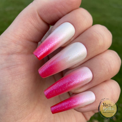 Pink Ombre Press on Nail | long coffin Fake Nails | False Nails | Glue On Nails | Ombre Nails | Long Press on Nails