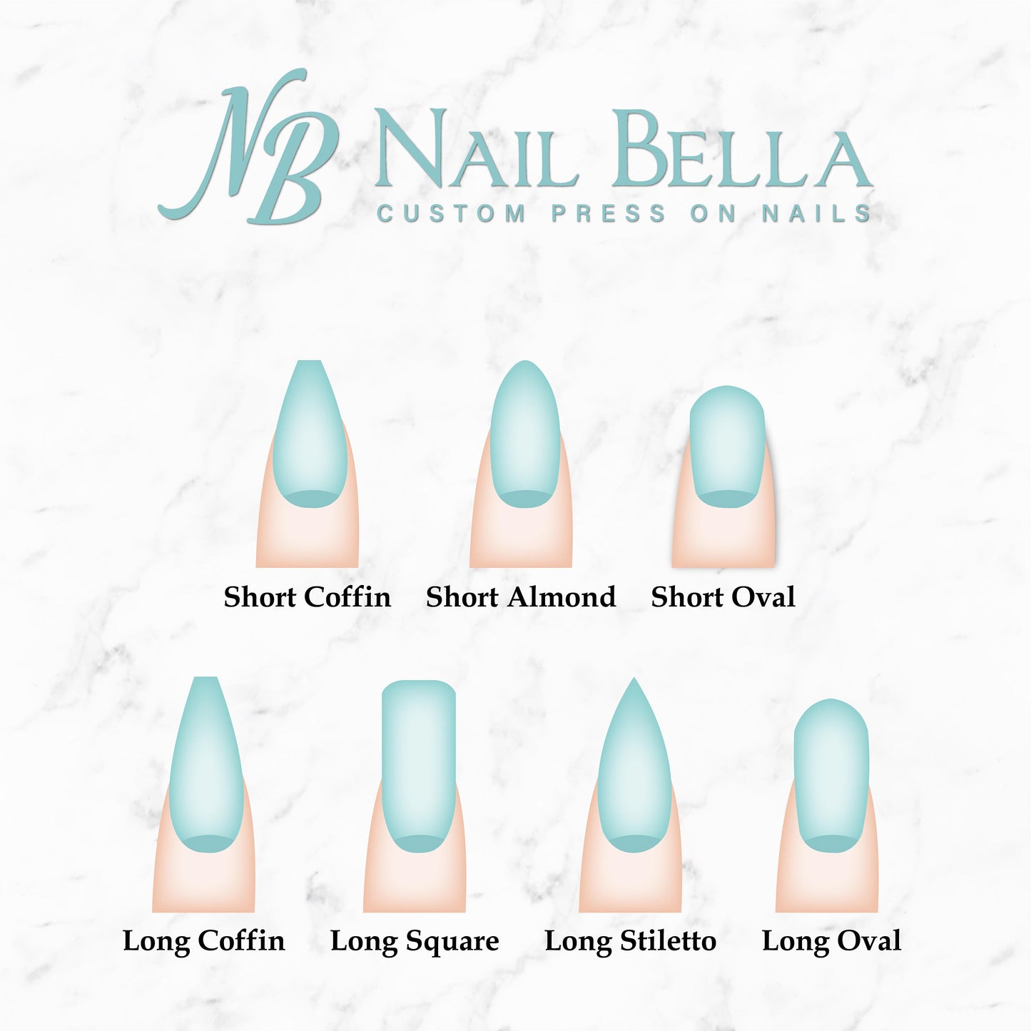 Blushing Bride Custom Handmade Press-On Nail Set  | Complete Kit for Easy Application & Long-Lasting Wear