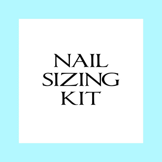 NAIL SIZING KIT | Size Your Nails | Sizing Kit for Press on Nails | Sizing Sample Pack for Custom Press on Nails | Size Guide Glue On Nails