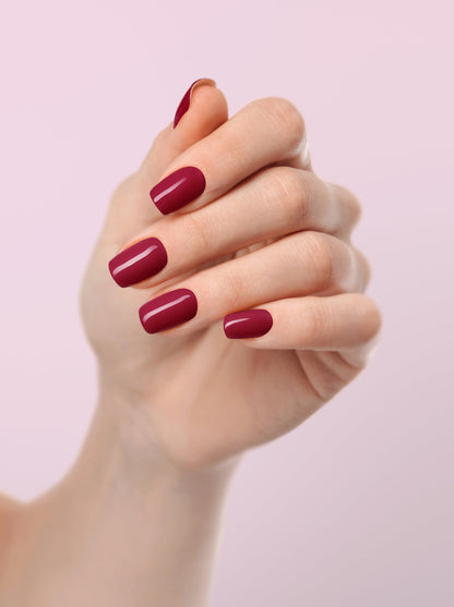 Red Nail Wrap | Wine Red Nail Wrap for valentines day nail wraps | Fake Nails | False Nails | Red Nail Wrap | Wine Red Nails