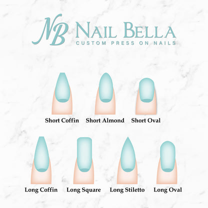 Press on Nails | Nails for Vacation | Vacation nail Inspo | Palm Tree Nails | Tropical  Nails | Sunset Nails